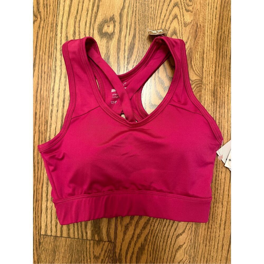 🌸 Shadow Sport Pink Sports Bra With Removable Cups Size XS New